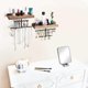 thumbnail image 2 of Hanging Wall Mounted Jewelry Organizer with Rustic Wood Jewelry Holder Display for Necklaces Br, 2 of 5