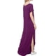 thumbnail image 3 of Vestido largo holgado con cuello en V y bolsillo para mujer, 3 of 4