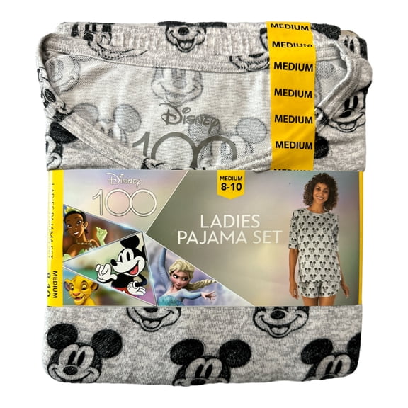 Disney Women's 100th Anniversary 2-Piece Short Sleeve & Short Pajama Set