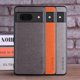 thumbnail image 2 of Luxury Textile Leather Case for Google Pixel 8 Pro 7 7A 6 6A 5 5A 4 XL 4A 5G Soft TPU with Hard PC 3in1 material Phone Cover, 2 of 5