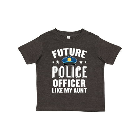 

Inktastic Future Police Officer Like My Aunt Gift Toddler Boy or Toddler Girl T-Shirt