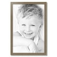 thumbnail image 2 of ArtToFrames 21" x 32" Aged White Gold Picture Frame, 21x32 inch Silver Wood Poster Frame (WOM-2036), 2 of 8