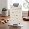 thumbnail image 5 of Standing Desk Calendar with Flip Clip Holder, 2026- 2027 Monthly Planner with US Holidays Daily Note & Home Planning Function, 5 of 5