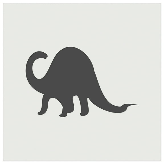 Brontosaurus Dinosaur Solid DIY Cookie Wall Craft Stencil - 5.5 Inch