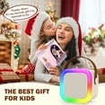 thumbnail image 6 of Mini Karaoke Machine for Kids Adults, Portable Bluetooth Speaker with 2 Wireless Microphones,Toys Birthday Gifts for Girls Ages 4, 5, 6, 7, 8,9,10,11,12+ Family Home Party (Purple), 6 of 10