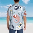 thumbnail image 6 of Balery Men'S Summer Hawaiian Shirts Short-Sleeve Design Name Printed Casual Shirts - Size Name, 6 of 9