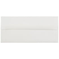 JAM Paper #10 Business Strathmore Envelopes, 4 1/8 x 9 1/2, Bright White Laid, 25/Pack
