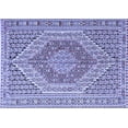 thumbnail image 1 of Ahgly Company Machine Washable Indoor Rectangle Persian Blue Traditional Area Rugs, 7' x 10', 1 of 4
