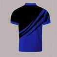 thumbnail image 4 of BRGZLK Mens Golf Shirt Summer Trendy Print Short Sleeve Turn-Down Collar Pullover Casual Business T-Shirts Lightweight Breathable Tennis Shirts Blue M, 4 of 6