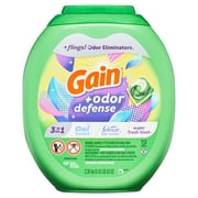 Gain Flings Laundry Detergent Pacs with Odor Defense, Super Fresh Blast Scent, 112 Count