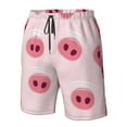 thumbnail image 5 of Disketp Men'S Swim Trunks Hawaiian Breathable Surf Beach Swimsuits Mesh Lining Beach Shorts With Pockets-Cute Pig Nose, 5 of 9