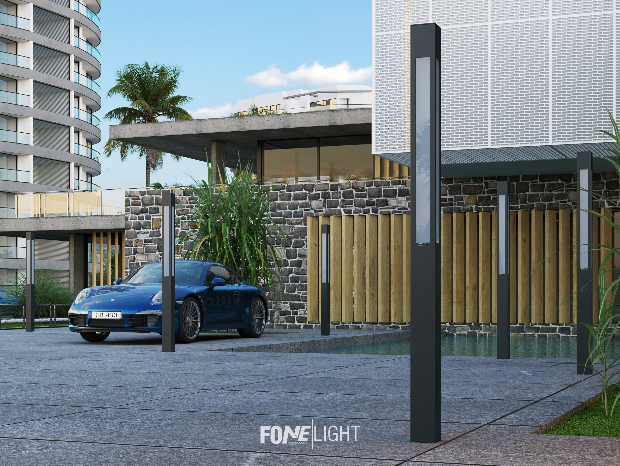 Modern Outdoor LED Light Post – Stylish & Durable