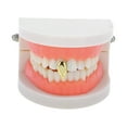 thumbnail image 2 of Unique Bargains 1 Pc Fake Grills Hip Hop Pointed Upper Teeth Teeth Grillz Gold Tone, 2 of 6