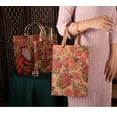 thumbnail image 4 of Nvzi gifts, flowers, gift box packaging bags, vintage rose cowhide paper bags, flower gift bags (horizontal brown, 43 * 14 * 32cm), 4 of 5