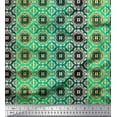thumbnail image 1 of Soimoi Cotton Duck Fabric Stripe & Moroccan Kaleidoscope Decor Fabric Printed Yard 42 Inch Wide, 1 of 1