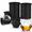 Black-2 PACK-BOURBON, variant on Stainless Steel Clear Ice Ball Maker 1 PACK Black