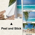 thumbnail image 4 of Peel and Stick Wallpaper Tropical beach palm trees sea wave white sand Modern Art Wall Mural Decor Self Adhesive and Removable 100in x 144in, 4 of 8
