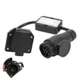thumbnail image 4 of Eu 13 Pin To Us 7 Way Trailer Adapter Connector Trailer Light Converter Trailer Light Electrical Converter Trailer Round Connector Trailer Connector European 13 Pin To American 7, 4 of 8