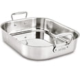 thumbnail image 2 of Asador Tri-ply All-Clad 501631 Acero Inox Bandeja para Asar con Rejilla en Forma de V, 2 of 4