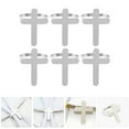 thumbnail image 3 of DEEPCRAFF Crosses Napkin Rings Silver Dining 6Pcs 1.97X1.57X1.57in, 3 of 8