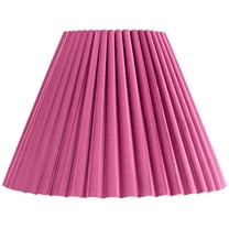 Springcrest 7" Top x 15" Bottom x 10" High x 10 3/4" Slant Lamp Shade Replacement Plum Red Velvet Arc Pleated Spider Harp Finial