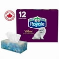 thumbnail image 1 of Royale Velour, 3 Ply Facial Tissue, 12 Flat Boxes, 82 Tissues per Box, 984 tissues per pack, 1 of 3