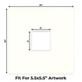 thumbnail image 2 of Antique White Picture Frame Mat for 20x20 Frames - Fits 6x6 Photos - 25 Mats, 2 of 7