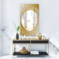 thumbnail image 4 of DESIGN ART Designart 'Capital Gold Essential 25' Printed Glam Decorative or Bathroom Mirror 27.5in.x39.5in., 4 of 5