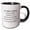 Black/White, variant on 3drose, 64 Years of Marriage 64th Wedding Anniversary in Months Days Hours, 11oz Two-tone Red Mug