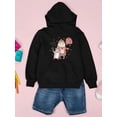 thumbnail image 3 of Christmas Girl And Penguin Hoodie Juniors -Image by Shutterstock,  x-Large, 3 of 4