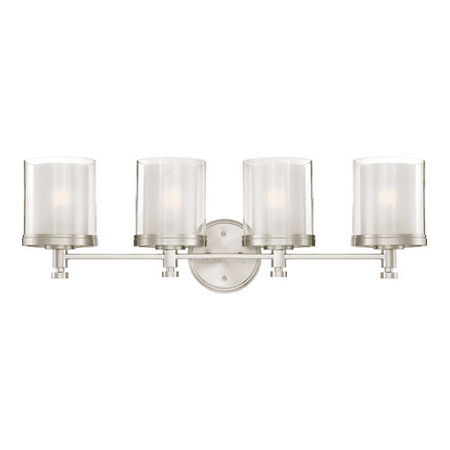400 Iron - Bathroom Vanity 4 Light With Brushed Nickel Finish Iron Medium 30 inch 400 Watts