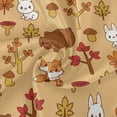 thumbnail image 3 of GZHJMY Autumn Forest Animals Round Tablecloth 60inch Indoor Wrinkle Free, Fox Bear Circular Lace Table Cover Washable for Kitchen Party BBQ Dining Decor Home Decor, 3 of 7