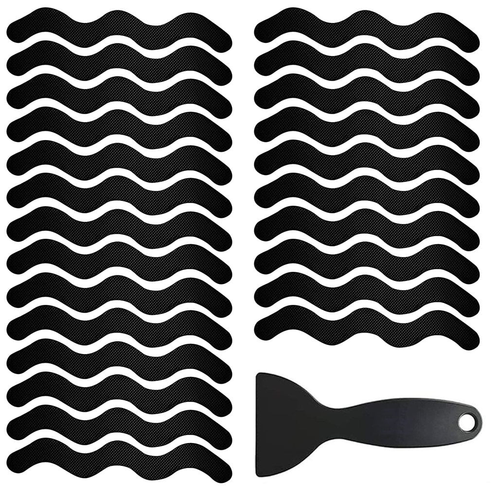 NonSkid Shower Stickers 24 PCS Safe Bathtub Strips Adhesive Decals