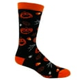 thumbnail image 5 of Youth Jack-O-Lantern Socks Funny Halloween Party Trick Or Treat Pumpkin Graphic Footwear, 5 of 8