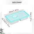 thumbnail image 3 of Stainless Steel Food Storage Box, Stainless Snack Containers Stainless Snack Containers with Lids Lunch Box Containers for Travel, a Two-Compartment Stainless Steel Box, with a Lid, 3 of 6
