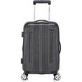 thumbnail image 2 of Rockland London Hardside Spinner Wheel Luggage, Carry-On 20-Inch and Tote 14-Inch, Black, 2 of 5