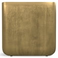 thumbnail image 6 of Simpli Home Bassett Contemporary 17 inch Wide Cast Aluminum Side Table in Antique Brass, Fully Assembled, 6 of 11