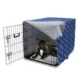 thumbnail image 5 of Truck Dog Crate Cover, Farm Elements Rural Transportation and Fence Pattern, Easy to Use Pet Kennel Cover Small Dogs Puppies Kittens, 7 Sizes, Violet Blue, by Ambesonne, 5 of 6