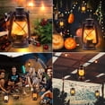 thumbnail image 5 of ge Lantern LED Battery Powered Camping Lamp Outdoor Hanging Lantern Flickering Flame Rechargeable Retro Lanterns Remote Control 4 Modes Light Non-Solar 2 Pack, 5 of 5