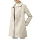 thumbnail image 1 of Abrigo largo de invierno de doble botonadura con cuello Peter Pan para mujer Inspire Chic en color beige, talla XL, 1 of 7
