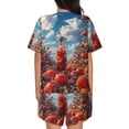 thumbnail image 3 of Lsque Tomato Field Bottle Women's Short-Sleeved Pajama Set - 2 Piece Soft and Lightweight Sleepwear Set-X-Large, 3 of 9