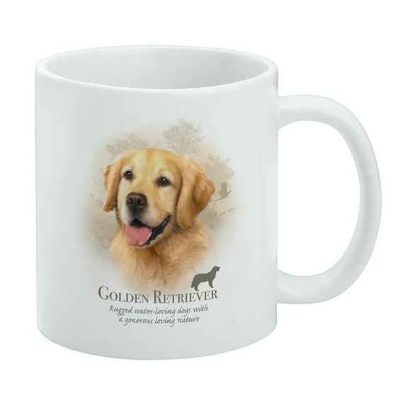 Golden Retriever Dog Breed White Mug