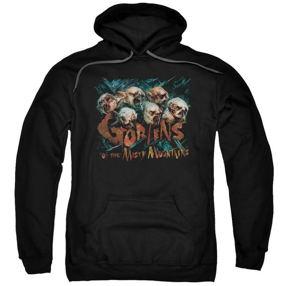 The Hobbit Misty Goblins Adult Pullover Hoodie Sweatshirt Black