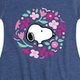thumbnail image 3 of Peanuts - Snoopy Valentine Floral Circle - Toddler And Youth Girls Fit And Flare Dress, 3 of 5