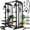140LB Colored/BK, variant on Smith Machine for Home Gym,2000LBS Multi-Function Power Cage with Cable Crossover System, Squat Rack with Smith Bar and More Attachment