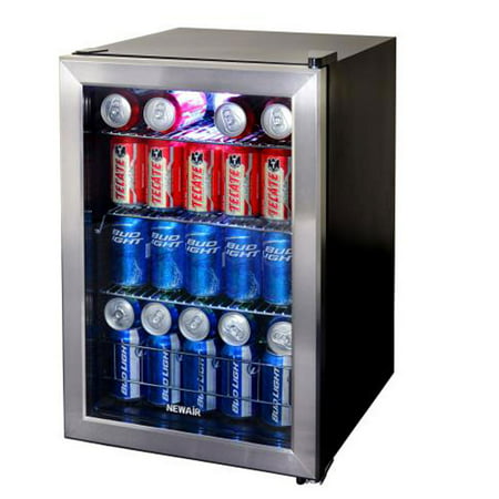 NewAir AB-850 Large Capacity 84 Can Stainless Steel Compact Beverage (Best Mid Range Refrigerator)