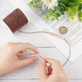 thumbnail image 3 of 1 Roll Waxed Cotton Thread Cord Macrame Artisan String Saddle Brown 1mm 100 Yards (90m) for Jewelry Making, 3 of 5