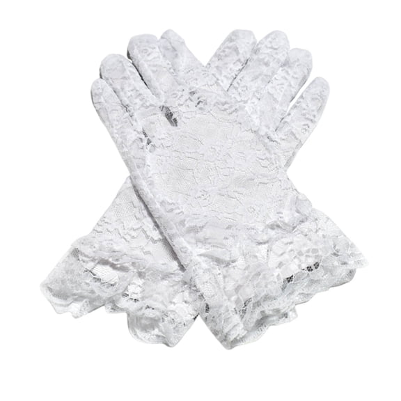 PureCasa Lace Gloves for Women Breathable Sun Protection Gloves Elegant Tea Party Opera Gloves for Wedding Dinner Dance Party Decorations
