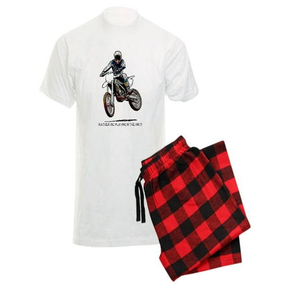 CafePress - Rather Be Playing In The Dirt - Men's Light Pajamas