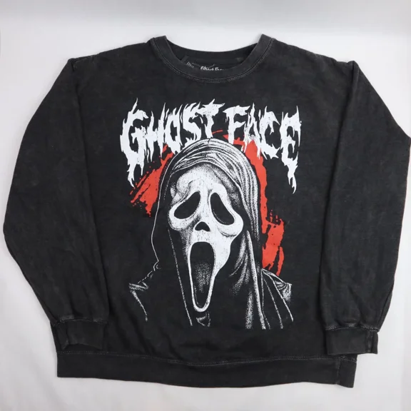 Ghost Face Horror Club Sweatshirt, Scream Pullover Crewneck Slasher Film